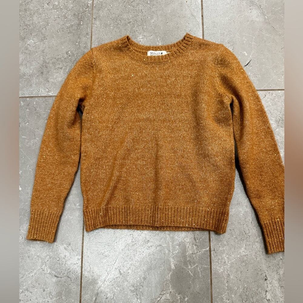 Molly Bracken Bronze Crewneck Sweater Classic Knit, size 14Y